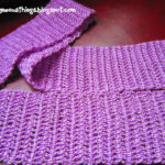 Crocheted guitar strap with leather ends