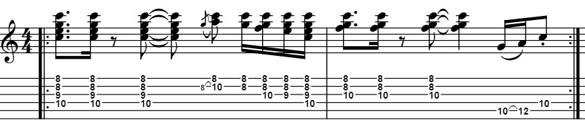Funky Clean Guitar Riff